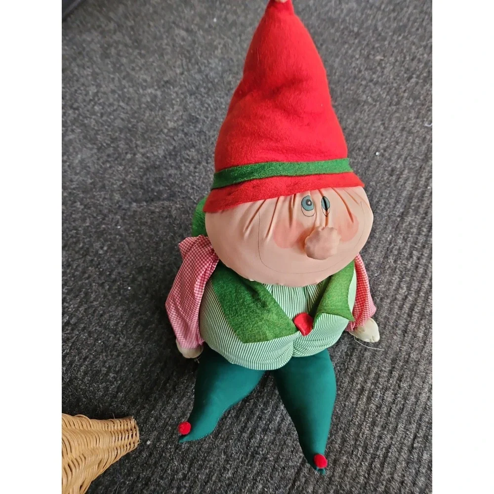 Vintage Christmas Elf Plush Puffalump Puffy Happy Pixie 18